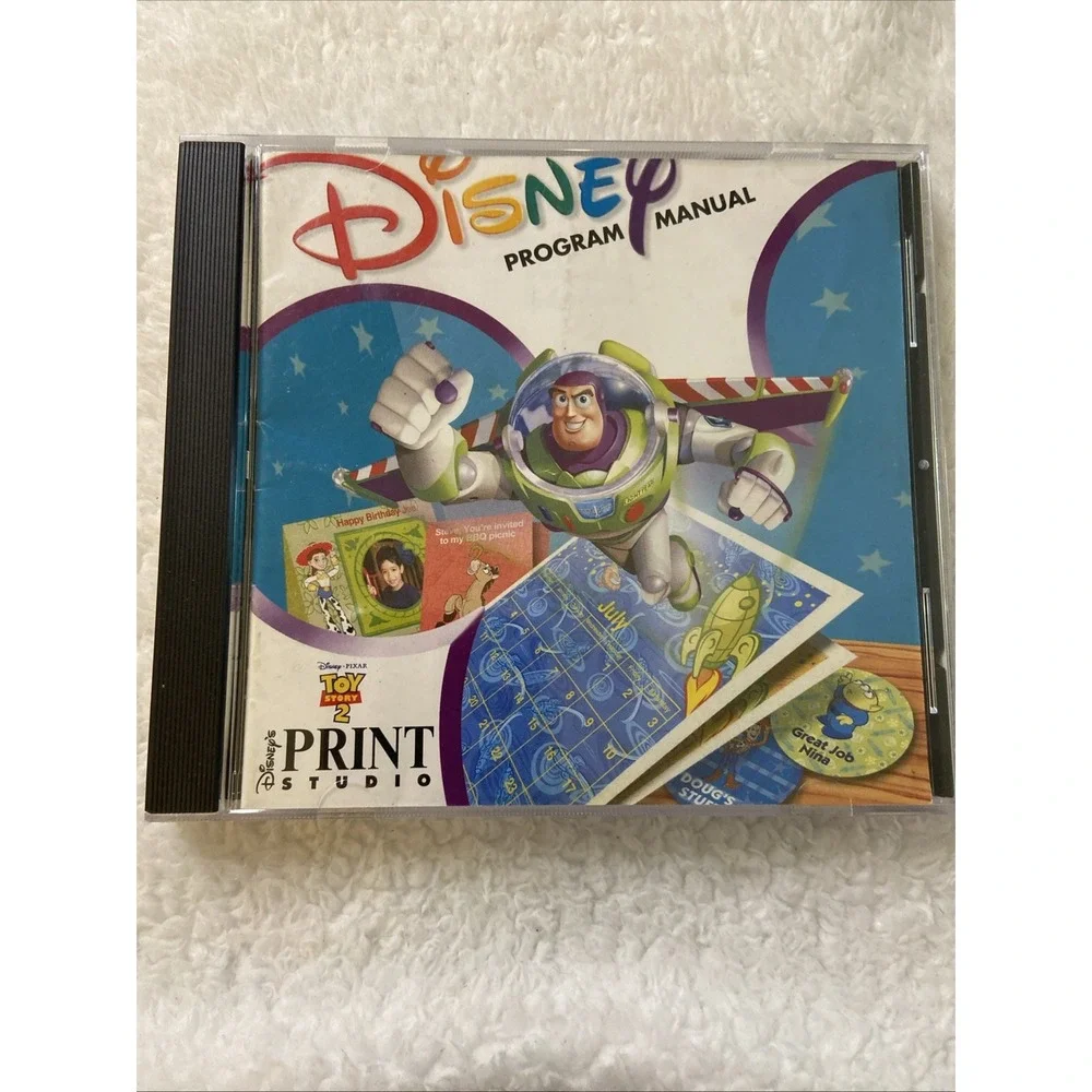 Disney Pixar Toy Story 2 Print Studio PC Project Design Tools Program‎ Manual